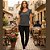 Camiseta Feminina  Baby  look Cereja Rosa - Imagem 2
