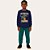 Conjunto Infantil Moletom Estampa Dinossauro Tam 4 a 10 Rei Rex - Imagem 4