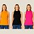 Blusa Feminina Sem Manga Canelada Viscose Cereja Rosa - Imagem 1