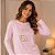 Pijama Feminino Adulto Manga Longa Estrelas Izitex - Imagem 4