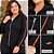 Jaqueta Feminina Plus Size Moleton Zíper Capuz - Cereja Rosa - Imagem 2
