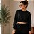 Blusa de Moletom Cropped Flanelado Fechada Habana - Imagem 3