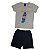 Conjunto Infantil Menino Camiseta e Shorts Skatista Rei Rex - Imagem 4