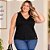 Blusa Regata Feminina Básica Cereja Rosa Curves - Imagem 2