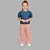 Conjunto Menina Calça e Camisa Jeans Carinhoso - Imagem 1