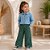 Conjunto Menina Camisa Jeans & Calça Wide Leg- Carinhoso - Imagem 2