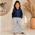 Conjunto Menina Camisa Jeans & Calça Wide Leg- Carinhoso - Imagem 5