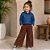 Conjunto Menina Camisa Jeans & Calça Wide Leg- Carinhoso - Imagem 6