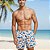 Shorts Praia Masculino Estampado Hering - Imagem 7