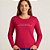 Blusa Manga Longa em Viscose - Cereja Rosa - Imagem 1