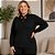 Blusa Feminina Viscose Plus Size Cereja Rosa - Imagem 3