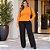 Blusa Feminina Gola Alta Plus Size Canelada- Cereja Rosa - Imagem 1