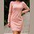 Vestido Curto Moleom Canelado- Cereja Rosa - Imagem 3