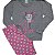 Pijama Longo Feminino Cat Love S4 - Imagem 1