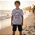 Conjunto Curto Menino Beach Camiseta e Bermuda -Rei Rex - Imagem 1