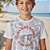 Conjunto Curto Menino Beach Camiseta e Bermuda -Rei Rex - Imagem 4