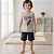 Conjunto Curto Menino Regata e Bermuda -Rei Rex - Imagem 14