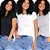 Kit com 03 Camisetas Sortidas Feminina Básica - Hering - Imagem 2
