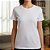 Kit com 03 Camisetas Feminina Brancas Slim - Hering - Imagem 2