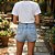 Shorts Jeans Feminino Com Aplicação de Strass Azul Claro - Imagem 4