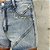 Shorts Jeans Feminino Com Aplicação de Strass Azul Claro - Imagem 5