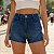 Shorts Jeans Feminino Curto Com Aplicação de Strass - Imagem 1