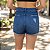 Shorts Jeans Feminino Curto Com Aplicação de Strass - Imagem 3