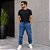 Calça Jeans Masculina Jogger com Punho Elástico - Enfim - Imagem 1