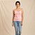Regata Feminina de Cotton Light Com Renda Cereja Rosa - Imagem 5