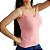 Regata Feminina de Cotton Light Com Renda Cereja Rosa - Imagem 5