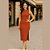 Vestido Midi Canelado Com Gola Alta e Fenda - Cativa - Imagem 1