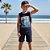 Conjunto Infantil Surf Regata/Bermuda- Rei Rex - Imagem 2