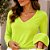 Blusa Feminina Tricô com Decote V Habana - Imagem 12