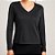 Blusa Feminina Tricô com Decote V Habana - Imagem 2