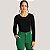Blusa Feminina Justa em Canelado - Cativa Gris - Imagem 1