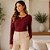 Blusa Feminina Justa em Canelado - Cativa Gris - Imagem 11