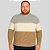 Suéter Masculino Plus Size Tricolor em Tricô – Gola Redonda Malwee - Imagem 7