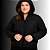 Jaqueta Feminina Plus  Size Puffer Com Capuz Removível Cereja Rosa - Imagem 1