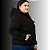 Jaqueta Feminina Plus  Size Puffer Com Capuz Removível Cereja Rosa - Imagem 2