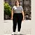 Calça Moletom Montaria Compact Plus Size Feminina com Cintura Alta Cativa - Imagem 4