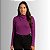 Blusa Feminina Gola Ampla Assimétrica Manga Longa Tricot - Gris Cativa - Imagem 2