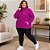 Jaqueta Feminina Plus Size em Poliéster com Zíper e Bolsos Laterais - Imagem 8