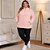Jaqueta Feminina Plus Size em Poliéster com Zíper e Bolsos Laterais - Imagem 6