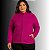 Jaqueta Feminina Plus Size em Poliéster com Zíper e Bolsos Laterais - Imagem 1