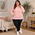 Jaqueta Feminina Plus Size em Poliéster com Zíper e Bolsos Laterais - Imagem 5