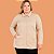 Casaco Feminino Plus Size em Poliéster com Zíper Invisível e Bolsos Laterais  Cativa - Imagem 1