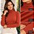 Blusa Gola Alta Feminina Manga Longa Tricot Comfort - Habana - Imagem 2