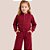 Conjunto Infantil Feminino Inverno Jaqueta Zíper + Calça Wide Leg com Bolsos Kely & Kety - Imagem 5