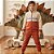 Conjunto Infantil Moletom Masculino Dino Club com Capuz – Bege e Telha Rei Rex - Imagem 1