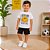 Conjunto Infantil Emoji Menino Camiseta e Shorts Rei Rex - Imagem 2